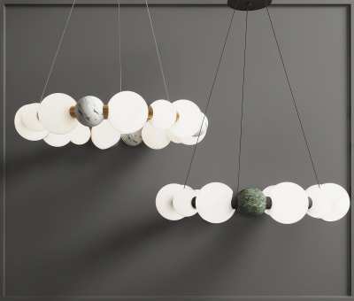 现代吊灯3D模型下载